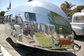 1936 Airstream Clipper Trailer, Rear End and Vintage Thin Bumper